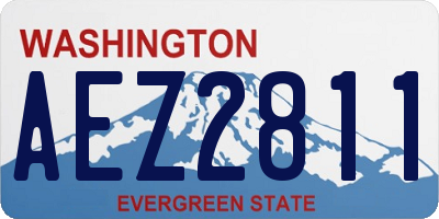 WA license plate AEZ2811