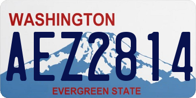 WA license plate AEZ2814