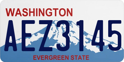 WA license plate AEZ3145