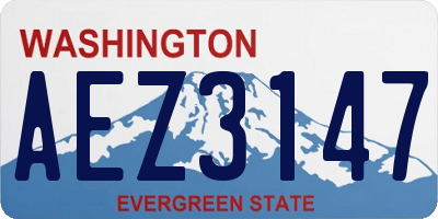 WA license plate AEZ3147
