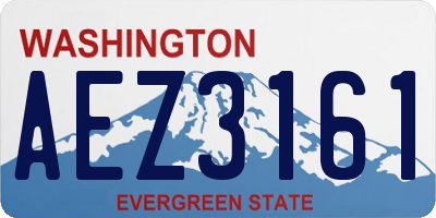 WA license plate AEZ3161