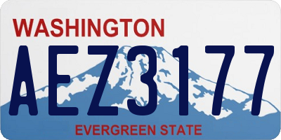 WA license plate AEZ3177