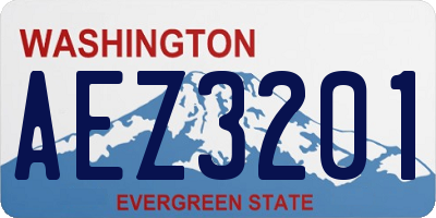 WA license plate AEZ3201