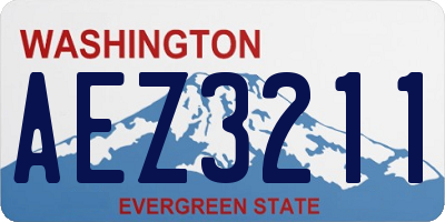 WA license plate AEZ3211