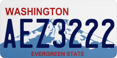 WA license plate AEZ3222