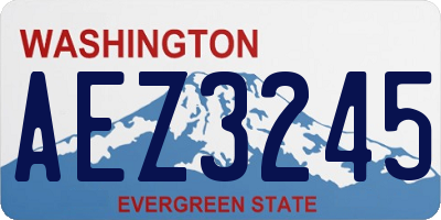 WA license plate AEZ3245