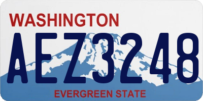 WA license plate AEZ3248