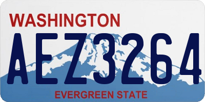 WA license plate AEZ3264