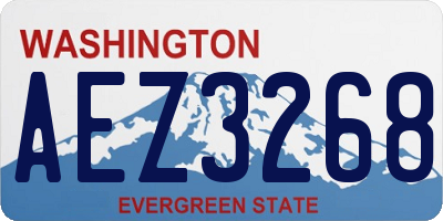 WA license plate AEZ3268