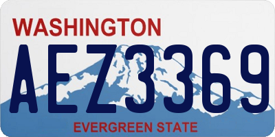 WA license plate AEZ3369