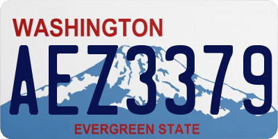 WA license plate AEZ3379