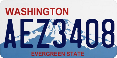 WA license plate AEZ3408