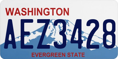 WA license plate AEZ3428