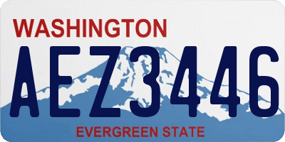 WA license plate AEZ3446