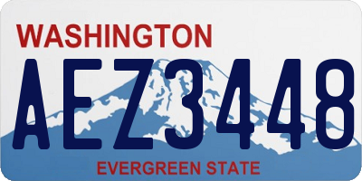 WA license plate AEZ3448