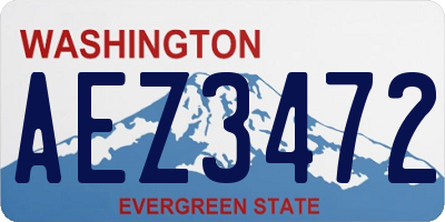 WA license plate AEZ3472