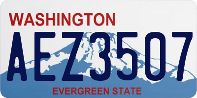 WA license plate AEZ3507