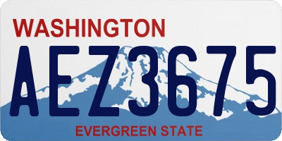 WA license plate AEZ3675
