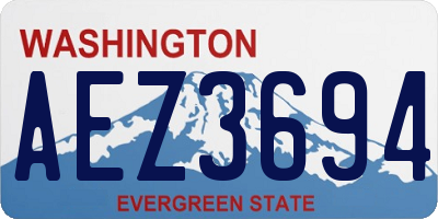 WA license plate AEZ3694