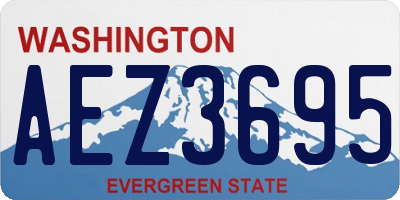 WA license plate AEZ3695