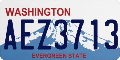 WA license plate AEZ3713