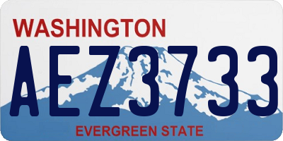 WA license plate AEZ3733