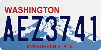 WA license plate AEZ3741