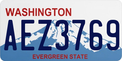WA license plate AEZ3769