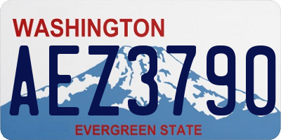 WA license plate AEZ3790