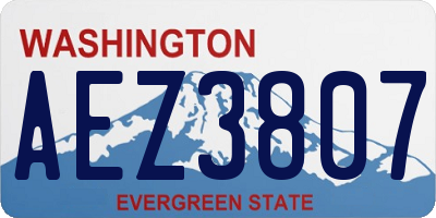 WA license plate AEZ3807