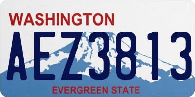 WA license plate AEZ3813