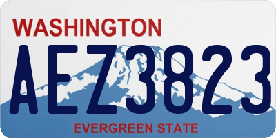 WA license plate AEZ3823