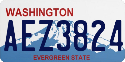 WA license plate AEZ3824