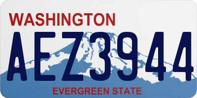 WA license plate AEZ3944