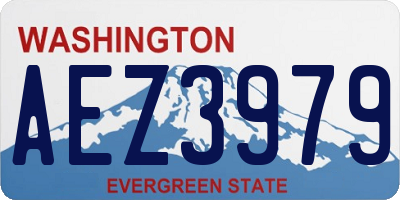 WA license plate AEZ3979