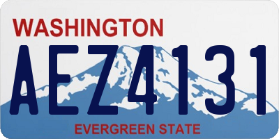 WA license plate AEZ4131