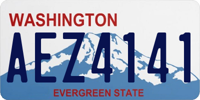 WA license plate AEZ4141