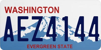 WA license plate AEZ4144