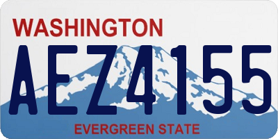 WA license plate AEZ4155