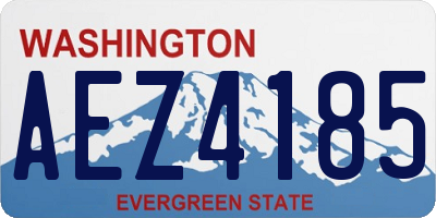 WA license plate AEZ4185