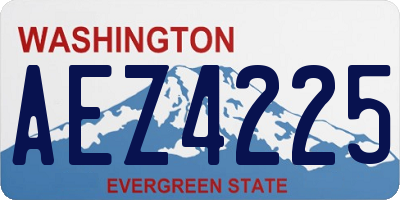 WA license plate AEZ4225