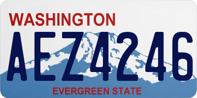 WA license plate AEZ4246