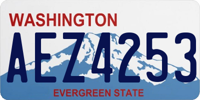 WA license plate AEZ4253