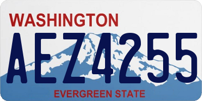 WA license plate AEZ4255