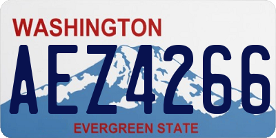 WA license plate AEZ4266