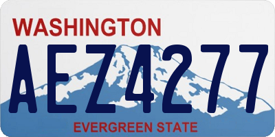 WA license plate AEZ4277