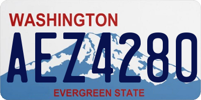 WA license plate AEZ4280
