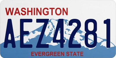WA license plate AEZ4281