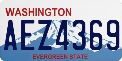 WA license plate AEZ4369