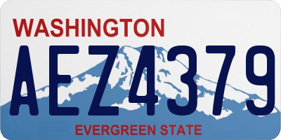 WA license plate AEZ4379